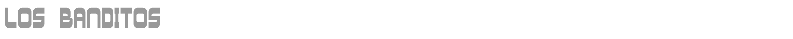 Los Banditos font preview